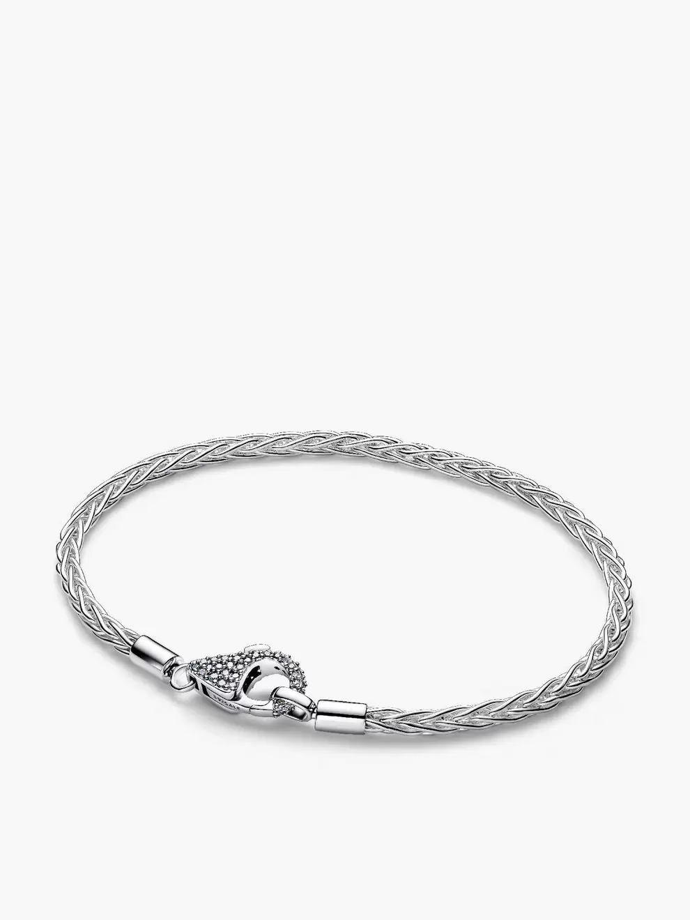 Brățară cu talisman cu lanț tip coadă de vulpe cu închizătoare pavé