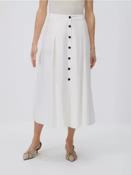 Fustă cu adaos de viscoză