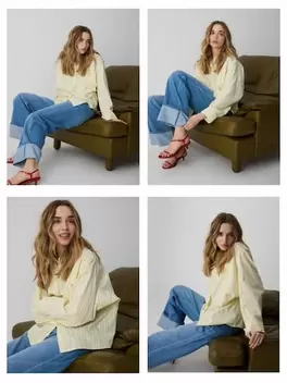 Cămașă din bumbac în dungi