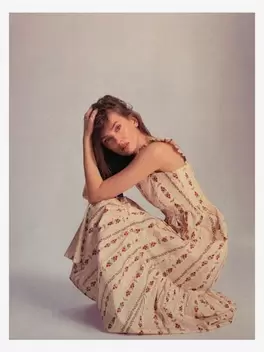 Rochie midi din bumbac