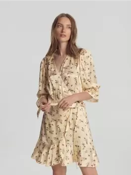 Rochie din viscoză cu imprimeu floral