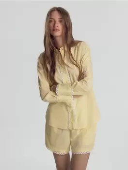 Cămașă Cu Dantelă