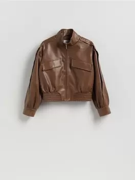 Jachetă biker din piele ecologică
