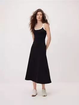 Rochie cu tiv contrastant