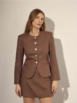 Blazer cu conținut ridicat de in