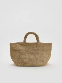 Geantă handmade din rafie