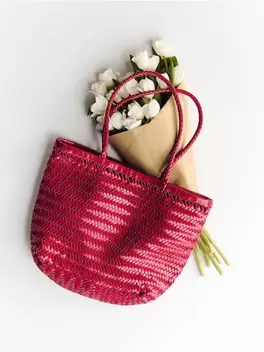 Geantă împletită handmade