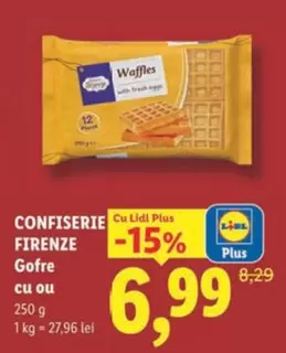 Waffles with fresh eggs
