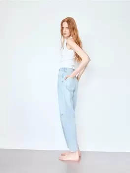 Blugi mom fit cu deschidere