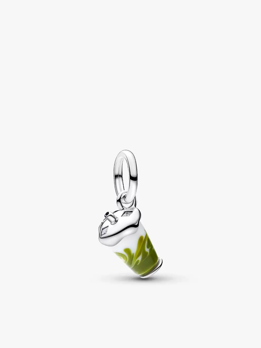 Talisman de tip pandantiv din sticlă de Murano cu Iced Matcha Latte