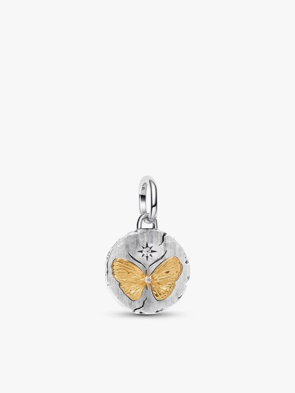 Talisman de tip medalion cu fluture