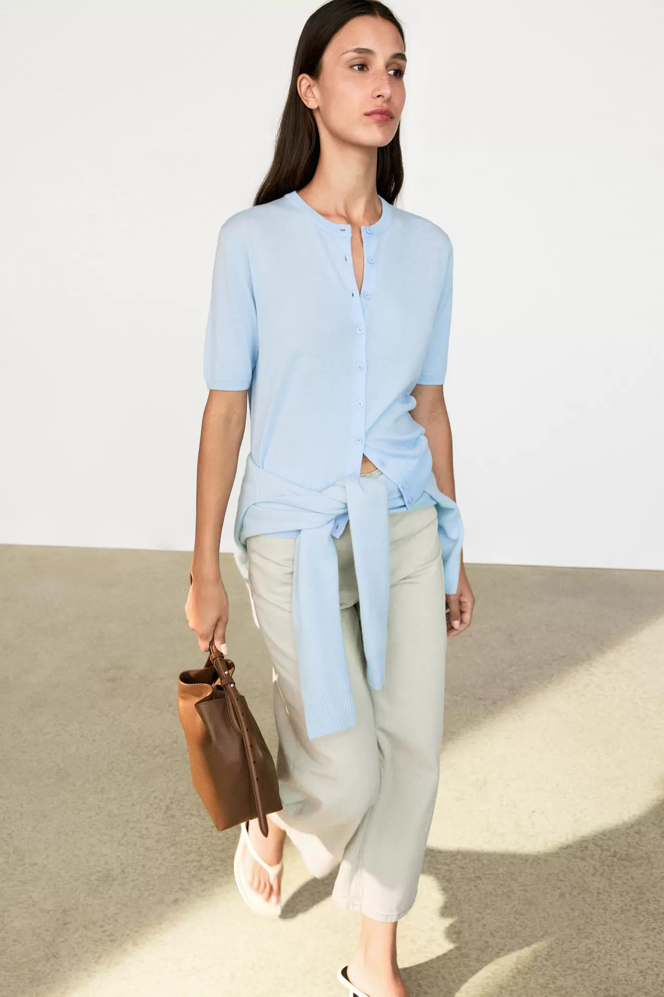 Short sleeve cardigan
