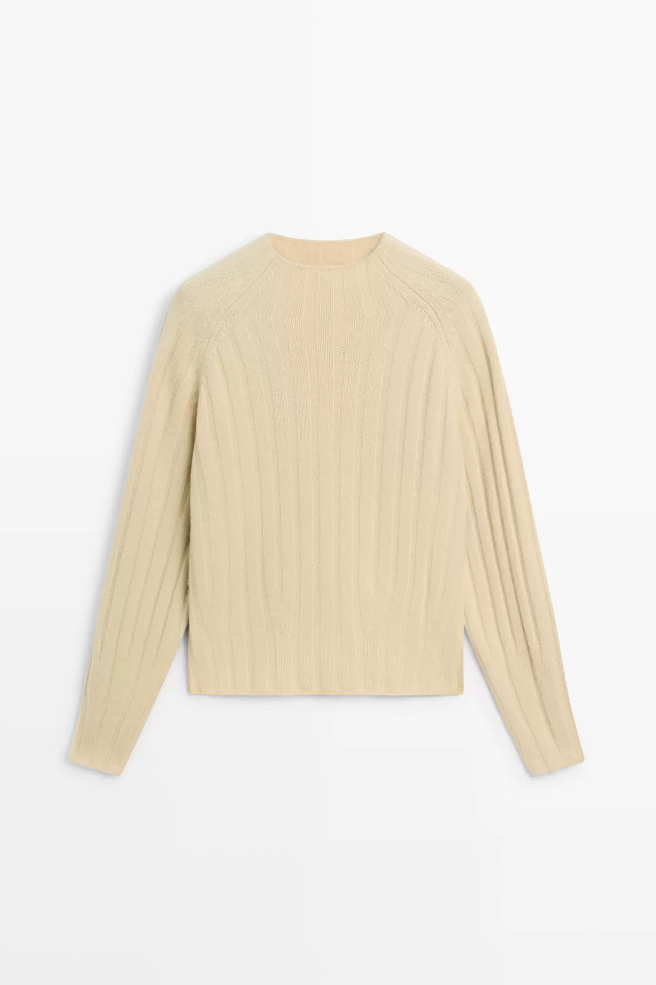 100% wool knit mock neck sweater