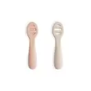 Set 2 lingurite de antrenament din silicon, Blush/Shifting...