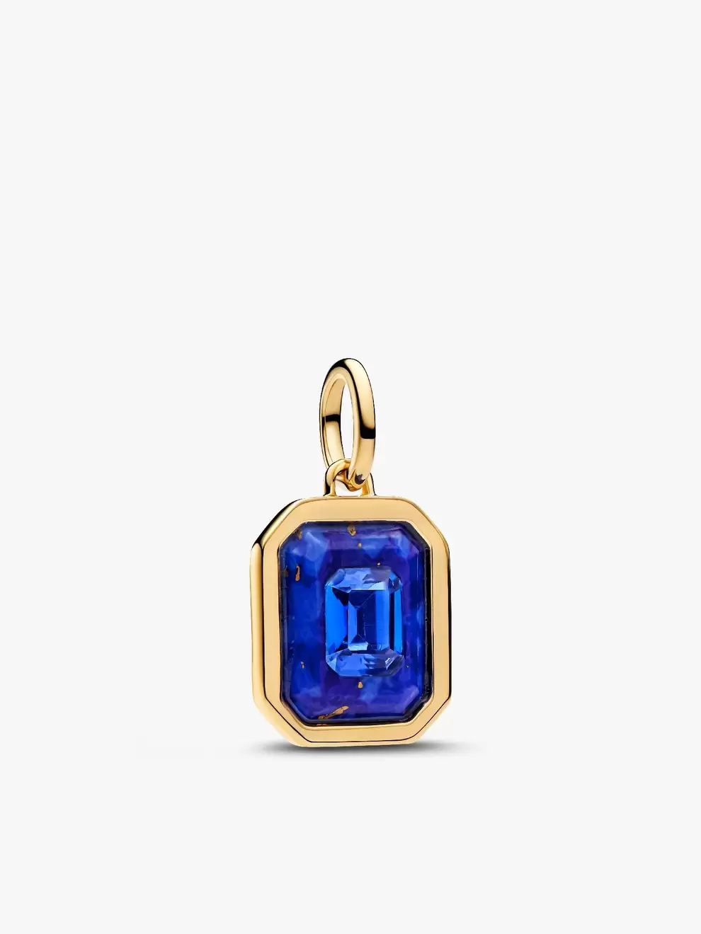 Talisman de tip pandantiv cu hexagon albastru celest