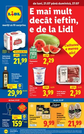 Catalog Lidl Bistrița | pentru perioada 21.07-27.07.2025 | 2025-07-16T00:00:00.000Z - 2025-07-27T00:00:00.000Z