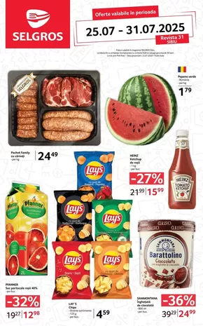 Catalog Selgros Oradea | OFERTE SELGROS SIBIU | 2025-07-25T00:00:00.000Z - 2025-07-31T00:00:00.000Z