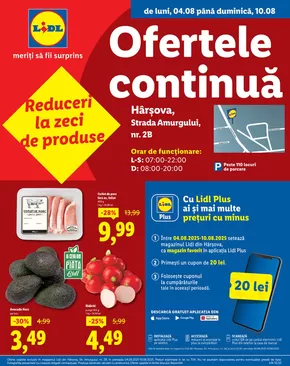 Catalog Lidl Gheorgheni | Cele mai bune oferte pentru dumneavoastră | 2025-08-04T00:00:00.000Z - 2025-08-10T00:00:00.000Z