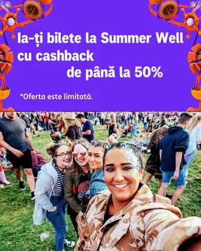 Catalog ING Bank Cehu Silvaniei | La-ți bilete la Summer Well cu cashback de până la 50% | 2025-08-05T00:00:00.000Z - 2025-08-07T00:00:00.000Z