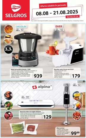 Catalog Selgros Timișoara | NONFOOD | 2025-08-08T00:00:00.000Z - 2025-08-21T00:00:00.000Z