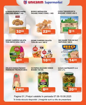 Catalog Unicarm Oravița | Promoție de weekend | 2025-08-08T00:00:00.000Z - 2025-08-10T00:00:00.000Z