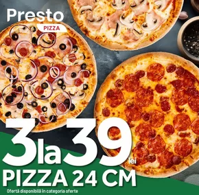 Catalog Presto Pizza Constanța | 3 pizza la 39 de lei | 2025-08-18T00:00:00.000Z - 2025-09-07T00:00:00.000Z