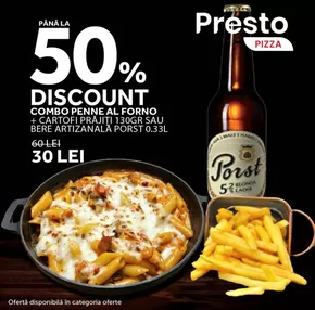Catalog Presto Pizza | 50% Discount combo penne al forno | 2025-08-19T00:00:00.000Z - 2025-09-01T00:00:00.000Z