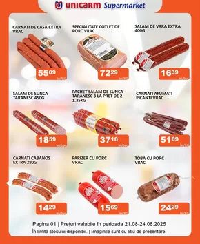Catalog Unicarm | Promoție de weekend 21.08 - 24.08.2025 | 2025-08-21T00:00:00.000Z - 2025-08-24T00:00:00.000Z