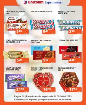 Catalog Unicarm | Nu trebuie sa reduci lista de cumpărături, trebuie doar să vii în magazinele Unicarm! | 2025-08-21T00:00:00.000Z - 2025-08-24T00:00:00.000Z