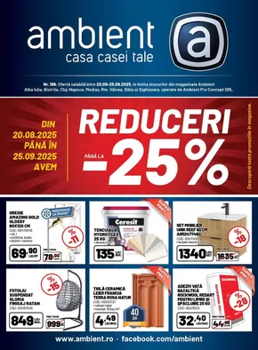 Catalog Ambient Cluj-Napoca | Revista promoțională Ambient nr. 199 | 2025-08-20T00:00:00.000Z - 2025-09-25T00:00:00.000Z