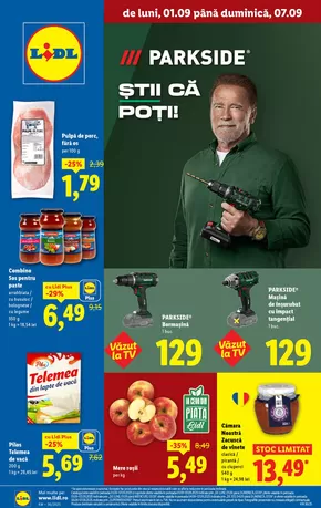 Catalog Lidl Oradea | pentru perioada 01.09-07.09.2025 | 2025-08-28T00:00:00.000Z - 2025-09-07T00:00:00.000Z