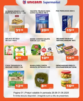 Catalog Unicarm Oradea | Promoție de weekend | 2025-08-28T00:00:00.000Z - 2025-08-31T00:00:00.000Z