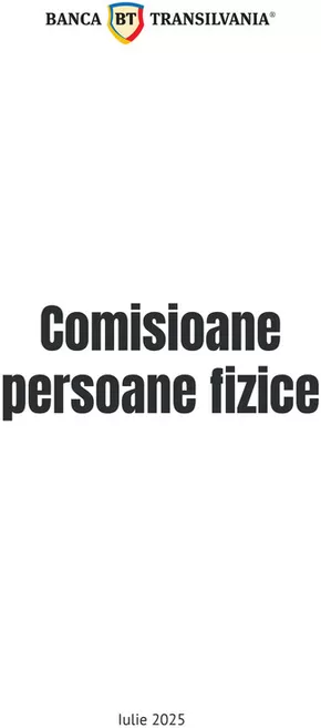 Catalog Banca Transilvania Otopeni | Comisioane persoane fizice | 2025-09-03T00:00:00.000Z - 2025-10-05T00:00:00.000Z