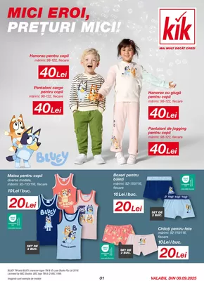 Catalog Kik Craiova | Mici Eroi, Prețuri Mici! | 2025-09-09T00:00:00.000Z - 2025-09-28T00:00:00.000Z
