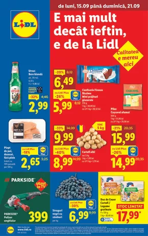 Catalog Lidl Voluntari | pentru perioada 15.09-21.09.2025 | 2025-09-10T00:00:00.000Z - 2025-09-21T00:00:00.000Z