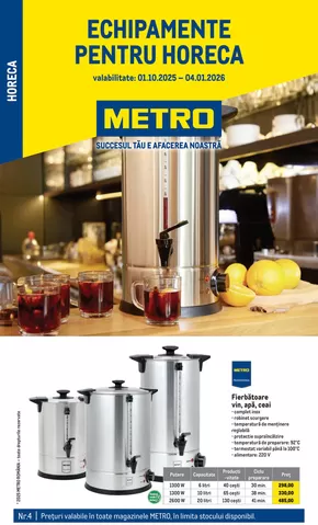 Catalog Metro Cluj-Napoca | Soluții Nealimentare pentru HoReCa | 2025-10-01T00:00:00.000Z - 2026-01-04T00:00:00.000Z