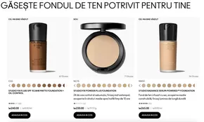 Catalog MAC Cosmetics Mangalia | Găsește Fondul de ten potrivit pentru tine! | 2025-10-07T00:00:00.000Z - 2025-10-23T00:00:00.000Z