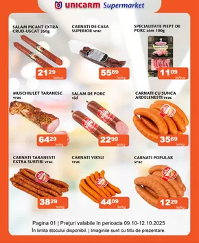 Catalog Unicarm Arad | Promoție de weekend 09.10 - 12.10.2025 | 2025-10-09T00:00:00.000Z - 2025-10-12T00:00:00.000Z