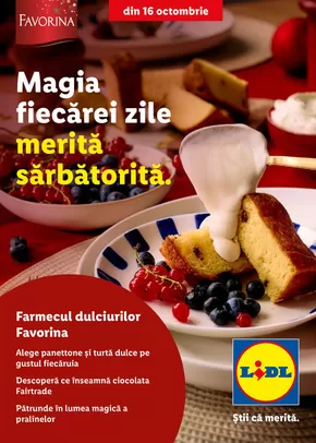 Catalog Lidl București | Favorina | 2025-10-14T00:00:00.000Z - 2025-12-31T00:00:00.000Z