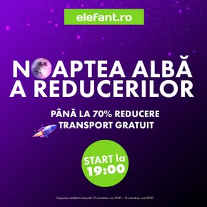 Catalog Elefant Satu Mare | Noaptea Albă a Reducerilor până la 70% reducere! | 2025-10-15T00:00:00.000Z - 2025-10-16T00:00:00.000Z