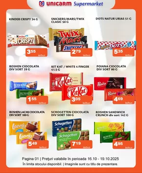 Catalog Unicarm Oradea | Nu trebuie sa reduci lista de cumpărături, trebuie doar să vii în magazinele Unicarm! | 2025-10-17T00:00:00.000Z - 2025-10-19T00:00:00.000Z
