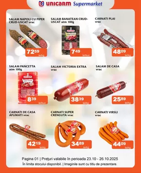 Catalog Unicarm Ploiești | Promoție de weekend 23.10 - 26.10.2025 | 2025-10-23T00:00:00.000Z - 2025-10-26T00:00:00.000Z