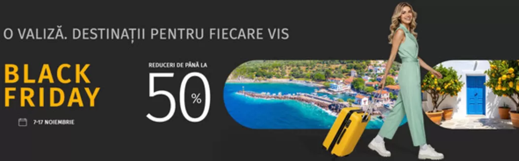 Catalog Aerotravel Cluj-Napoca | Black Friday reduceri de până la 50% | 2025-11-07T00:00:00.000Z - 2025-11-17T00:00:00.000Z