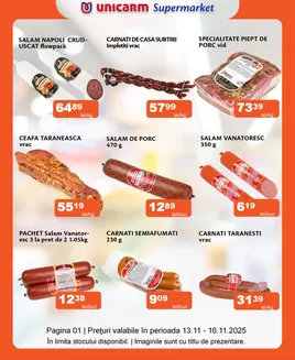 Catalog Unicarm București | Promoție de weekend 13.11 - 16.11.2025 | 2025-11-13T00:00:00.000Z - 2025-11-16T00:00:00.000Z