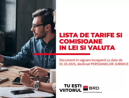 Catalog BRD București | Listă tarife și comisioane în Lei și Valută pentru Persoane Fizice Autorizate și Profesii Liberale | 2025-11-14T00:00:00.000Z - 2025-12-07T00:00:00.000Z