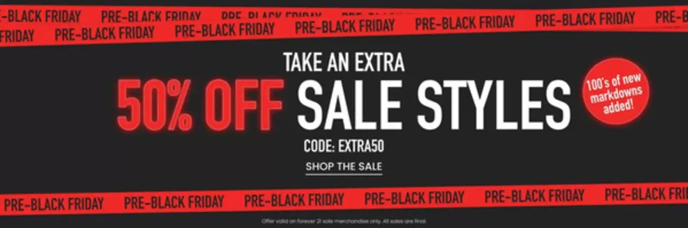 Catalog Forever 21 | 50% Off Sale Styles | 2025-11-14T00:00:00.000Z - 2025-11-27T00:00:00.000Z