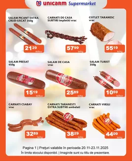 Catalog Unicarm | Promoție de weekend 20.11 - 23.11.2025 | 2025-11-20T00:00:00.000Z - 2025-11-23T00:00:00.000Z
