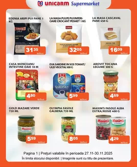 Catalog Unicarm Constanța | Promoție de weekend | 2025-11-27T00:00:00.000Z - 2025-11-30T00:00:00.000Z