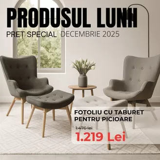 Catalog Homelux Timișoara |  PRODUSUL LUNII | 2025-12-02T00:00:00.000Z - 2025-12-31T00:00:00.000Z
