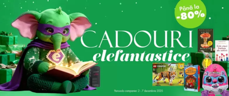 Catalog Elefant Craiova | CADOURI elefantastice Până la -80% | 2025-12-02T00:00:00.000Z - 2025-12-07T00:00:00.000Z